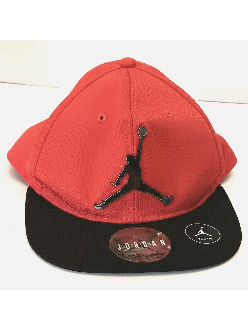 Nike Air Jordan Red Elephant Print INGOT Jumpman Snapback CapHat Youth 8-20 NWOT